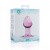 Gildo Pink Glass Buttplug No. 27 розовая анальная пробка из стекла, 8.5х4.3 см - sex-shop.ua