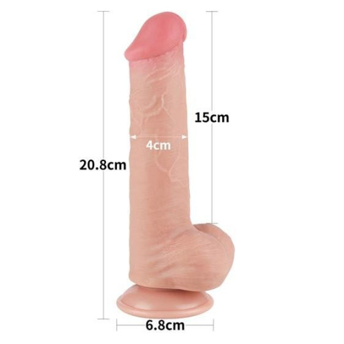 Фалоімітатор Sliding-Skin Dual Layer Dong 8