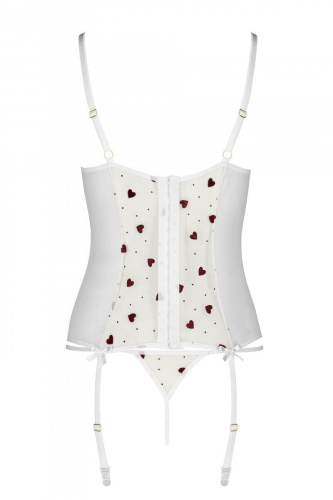 Passion - Lovelia Corset - Сексуальный корсет, S/M (белый)