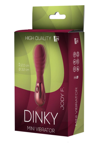 Dream Toys Dinky Mini Vibrator Jody F - Вибратор, 12 см (бордовый)