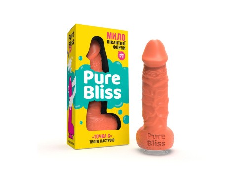 Pure Bliss Mini - Крафтовое мыло-член с присоской (коралловый) - sex-shop.ua