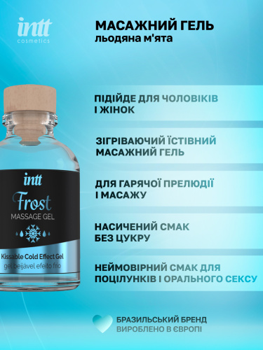 Массажный гель Intt, 30 мл (мята)