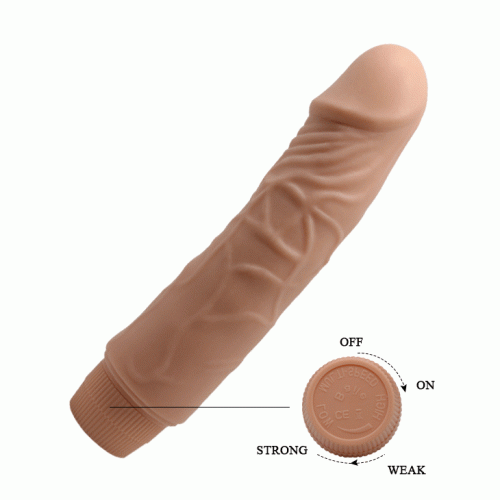 Вибратор Barbara Jeff Vibrator Flesh, 19,5 см