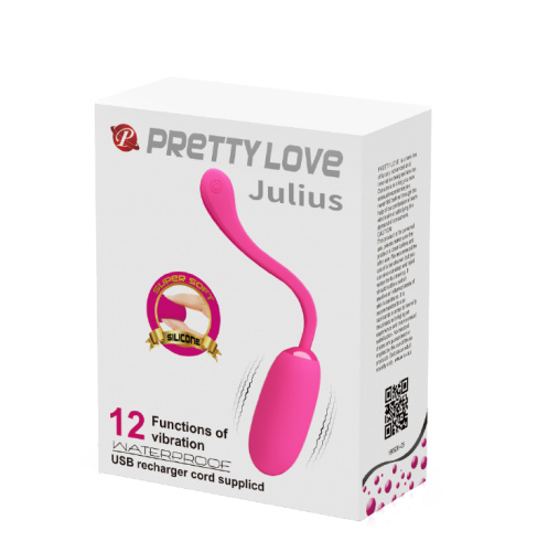 Pretty Love Julius Vibrating Egg Pink - Віброяйце, 3,3 см (рожеве) - купити в Україні | Секс шоп SEX-SHOP.ua