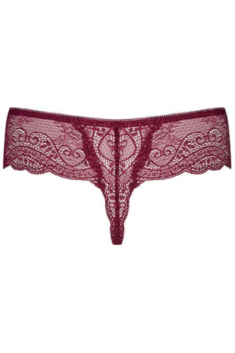 Obsessive Miamor - стрінги, S/ M (бордовий) - купити в Україні | Секс шоп SEX-SHOP.ua