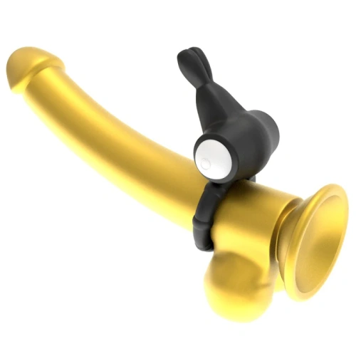 LoveToy Power Clit Cockring - эрекционное кольцо с вибрацией, 2.3 см (чёрный)