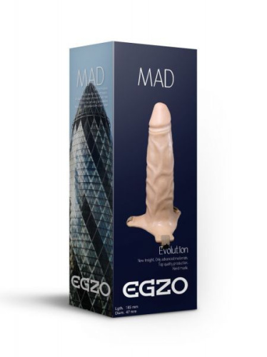 Egzo FH02 - Поясний фаллопротез, 18,5 х4, 7 см - купити в Україні | Секс шоп SEX-SHOP.ua