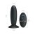 LyBaile Pretty Love Remote Control Vibrating Plug Black - Анальна пробка с вибрацией, 11х3.3 см (черный)