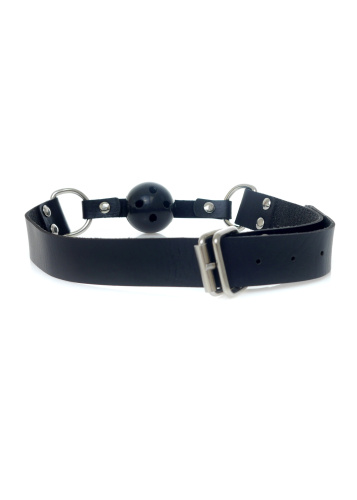 Ball Gag Black - Fetish Boss Series - Кляп з отворами (чорний) - купити в Україні | Секс шоп SEX-SHOP.ua