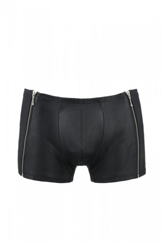 Passion - 049 SHORT MATT black - Сексуальні чоловічі шорти на блискавках, S/M - купити в Україні | Секс шоп SEX-SHOP.ua
