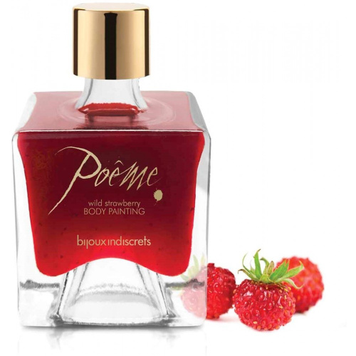 Bijoux Indiscrets Poême - Wild Strawberry - Краска для тела