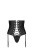 Passion Celine Set With Open Bra - Шикарный пояс для чулок с корсетной шнуровкой, XXL/XXXL (чёрный) - sex-shop.ua