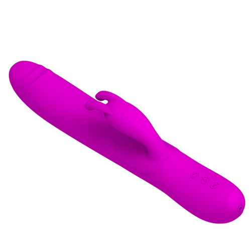 Pretty Love Byron Vibrator Purple - Вибратор-кролик с шариками внутри, 25х4 см (фиолетовый)