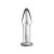 LoveToy 5" Glass Romance Anal Plug Clear - Стеклянный фаллос, 12.2х3.5 см (прозрачный) - sex-shop.ua