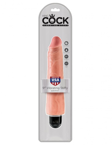 Pipedream King Cock Vibr Stiffy - Реалистичный вибратор , 23.5х6 см