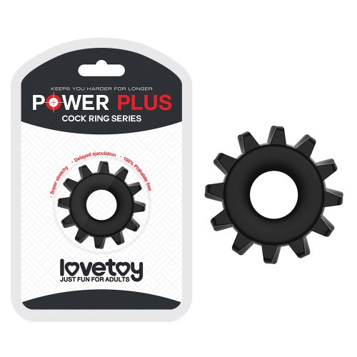 Power Plus Cockring 3 Black - Ерекційне кільце (чорний) - купити в Україні | Секс шоп SEX-SHOP.ua