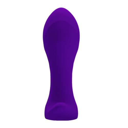 LyBaile Pretty Love Morton Plug Blue - Анальная пробка с вибрацией, 10,4х3,4 см (синий)