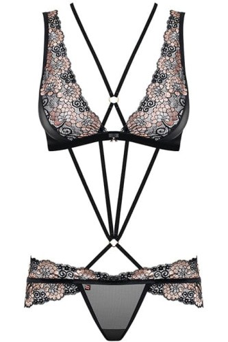Obsessive 873-SEA-1 set - комплект сексуального белья, L/XL (чёрный)
