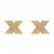 Bijoux Indiscrets - Flash Cross - Наклейки на соски (золотистые) - sex-shop.ua