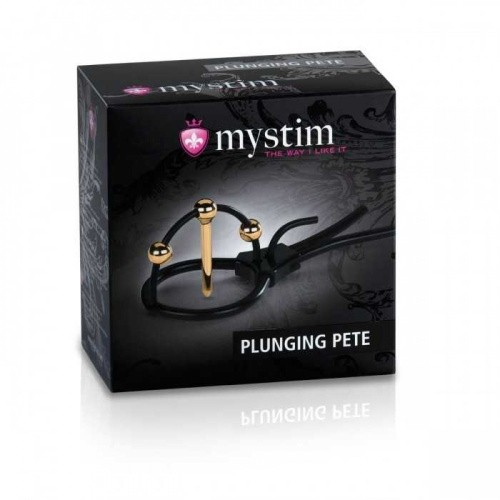 Mystim Plunging Pete - Утяжка для пениса, позолоченная - sex-shop.ua