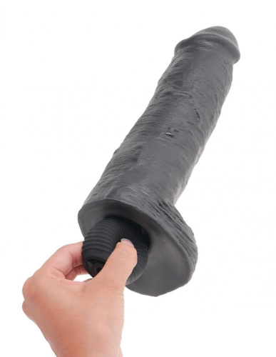 Фаллоимитатор с эякуляцией King Cock Squirting 11, 22,8х6,6 см (черный)