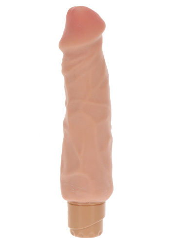 Get Real Dual Density Big Vibrator 9 - Большой реалистичный вибратор, 23х5 см (телесный)