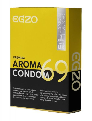 EGZO Aroma - ароматизированные презервативы, 3 шт - sex-shop.ua