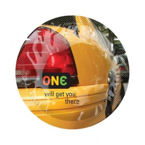 ONE Color Sensation - презерватив кольоровий (жовтий)
