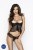 Passion Imagine Set Open Bra - Комплект белья: трусики и сорочка, S/M (чёрный)