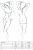 Passion Exclusive Brida Set OpenBra - Комплект білизни з відкритими грудьми, L/XL (чорний)
