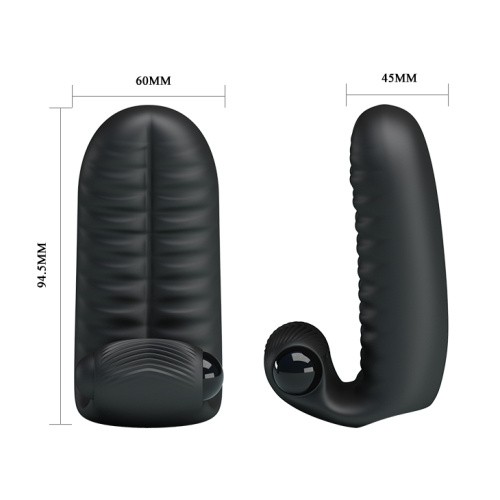 LyBaile Pretty Love Abbott Finger Vibrator - Вибронасадка на пальцы, 9.4х4.5 см - sex-shop.ua