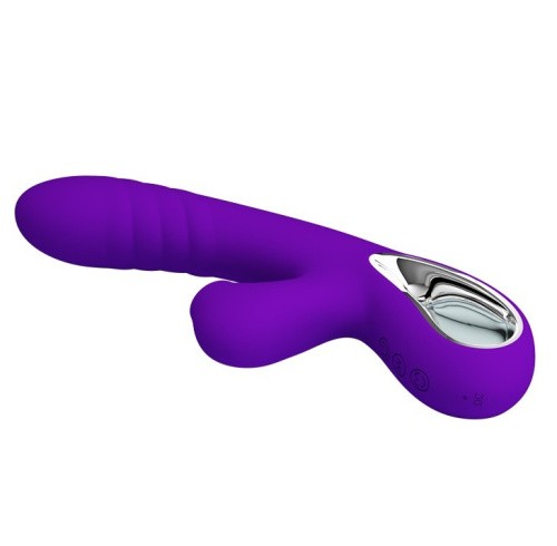 LyBaile Pretty Love Jersey Clitoral Massager - вибратор кролик с вакуумным стимулятором клитора, 21.8х3.6 см (фиолетовый)