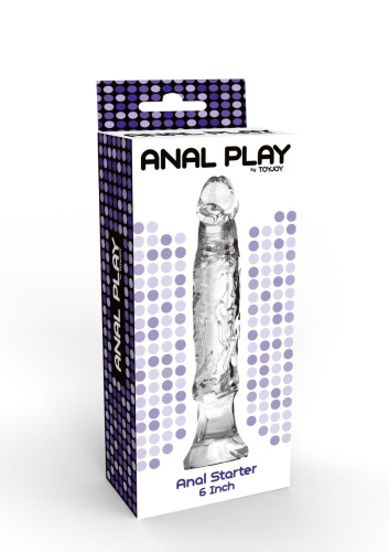 TOYJOY Anal Starter 6 Inch TRANSPARENT - Анальный стимулятор, 16 см (прозрачный) - sex-shop.ua