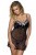 Passion Brasiliana Chemise - Приталенная сорочка с чашечками (черная, размер 4XL/5XL)