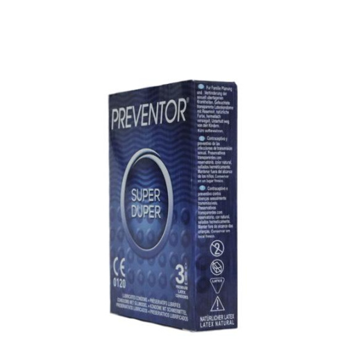 Preventor Super Duper, 3 шт (ваніль) - купити в Україні | Секс шоп SEX-SHOP.ua