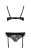 Passion Pauline Set - Комплект білизни: стрепи: ліф, стрінги та пояс для панчіх, S/M (чорний) - купити в Україні | Секс шоп SEX-SHOP.ua