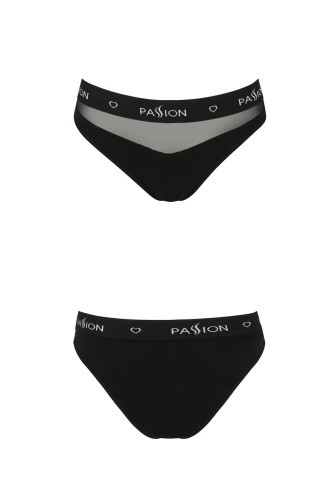 Passion PS006 Panties трусики з прозорою вставкою, S (чорний) - купити в Україні | Секс шоп SEX-SHOP.ua
