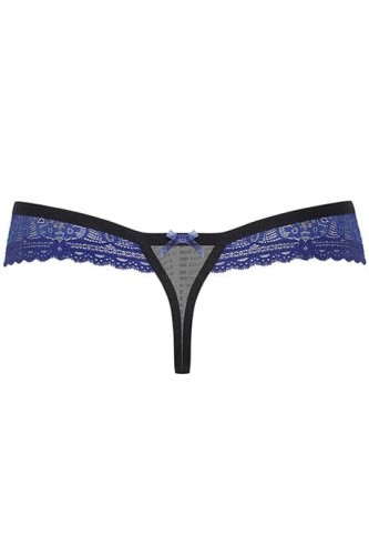 Obsessive 850-THO-6 - стрінги з мереживом, S/M (синій) - купити в Україні | Секс шоп SEX-SHOP.ua