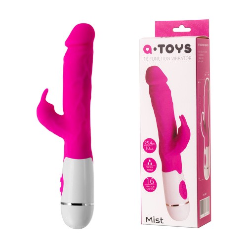 Toyfa A-Toys Mist - вибратор кролик с реалистичной головкой, 25.4х3.5 см