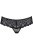 Obsessive 821-PAN-1 - Кружевные трусики бразилиана, S/M (чёрный)