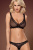 Obsessive 839-SET-1 set - напівпрозорий еротичний комплект, S/M (чорний) - купити в Україні | Секс шоп SEX-SHOP.ua