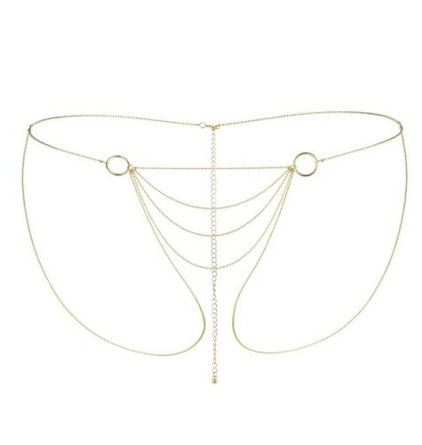 Bijoux Indiscrets Magnifique Bikini Chain Gold - прикраса на тіло ланцюжок трусики, (золотистий) - купити в Україні | Секс шоп SEX-SHOP.ua