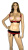 Chilirose Erotic- еротичний комплект з відкритими грудьми, L/XL (чорний з червоним)