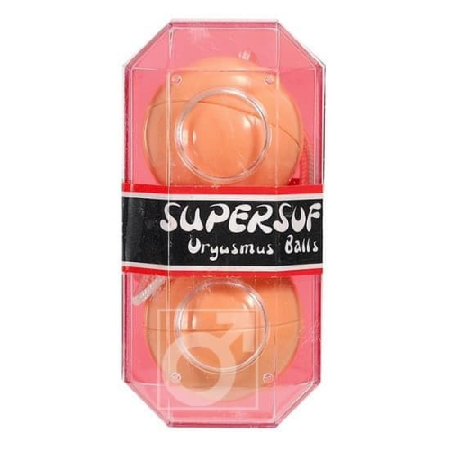 Вагинальные шарики Supersoft, 3,5 см (черный) - sex-shop.ua