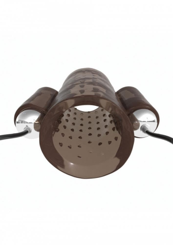 Pipedream Dual Vibrating Penis Sleeve - насадка з вібрацією, (чорний) - купити в Україні | Секс шоп SEX-SHOP.ua