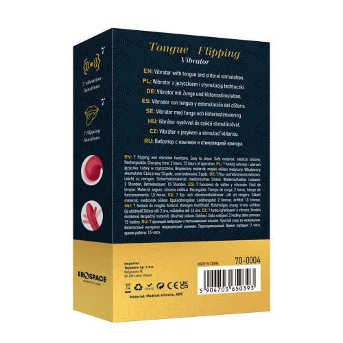 Вибратор-кролик Sweet Play Tongue-Flipping Vibrator А4
