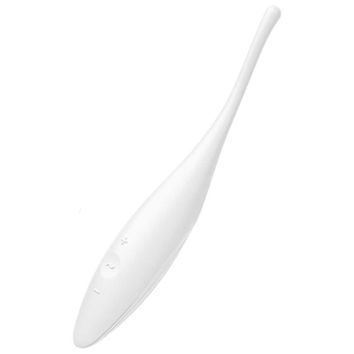 Satisfyer Twirling Joy White - Смарт-вібратор для клітора, 18 см (білий)