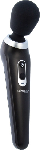 PalmPower Extreme Black мощный вибромассажер с плавной регулировкой мощности, 26.4х5.6 см (чёрный)