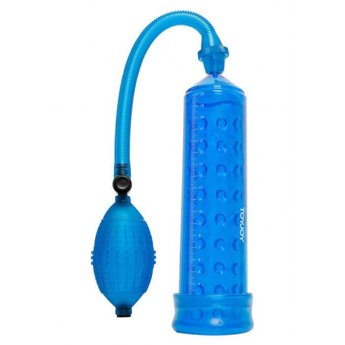Toy Joy Power Massage Pump - Чоловіча вакуумна помпа, 23х5.5 см (синій)