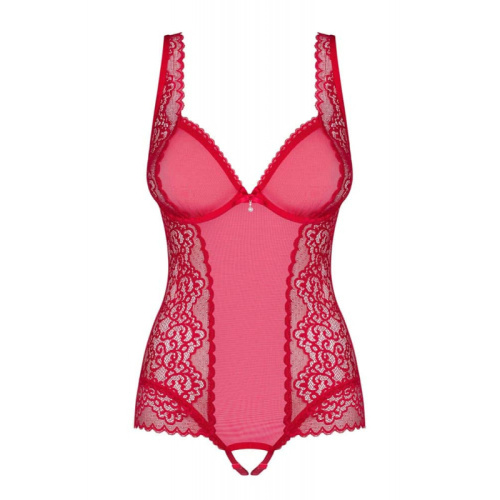 Obsessive Rougebelle - кружевное боди, L/XL